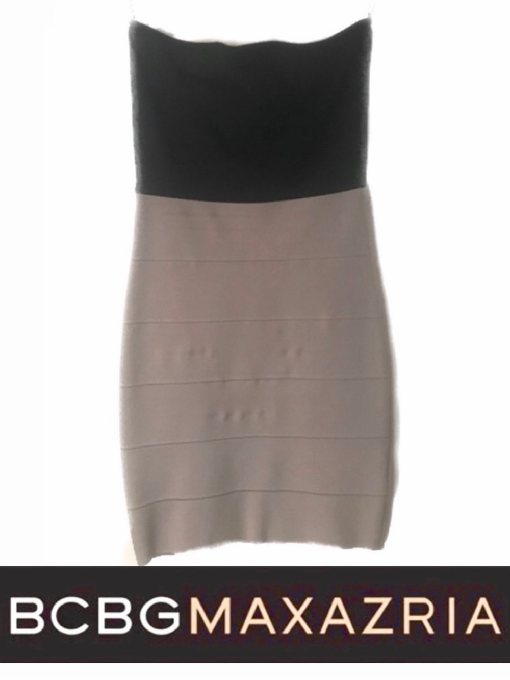BCBGMAXAZRIA Strapless Bodycon Bandage Dress